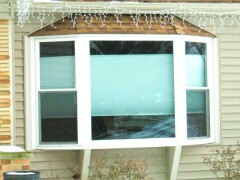 Bow replacement windows installed by Fairview Home Improvement in Cleveland, Ohio area