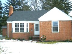 Bow & single hung replacement windows installed by Fairview Home Improvement in Cleveland, Ohio area