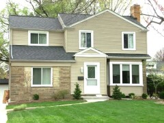 Casement & bow replacement windows installed by Fairview Home Improvement in Cleveland, Ohio area