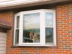 Bow replacement windows installed by Fairview Home Improvement in Cleveland, Ohio area