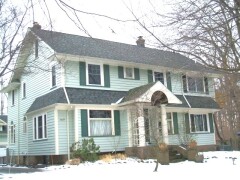 Multiple single hung replacement windows installed by Fairview Home Improvement in Cleveland, Ohio area