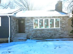 Patterned siding installed by Fairview Home Improvement in Fairview Park