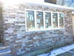 Patterned siding installed by Fairview Home Improvement in Fairview Park, Ohio