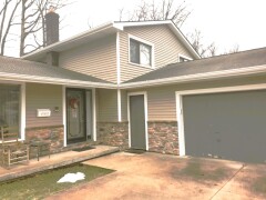 Stone & siding installed by Fairview Home Improvement in North Olmsted, Ohio