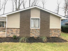 Stone & siding installed by Fairview Home Improvement in North Olmsted, Ohio