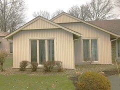 Vertical siding installed by Fairview Home Improvement in Strongsville, Ohio